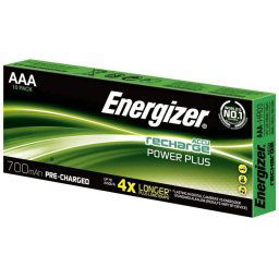 Energizer Power Plus Pilas Recargables AAA LR03 1.2V 700mAh 10 Unidades