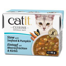 Catit Cuisine Estofado 12 x 95 g - Marisco con calabaza