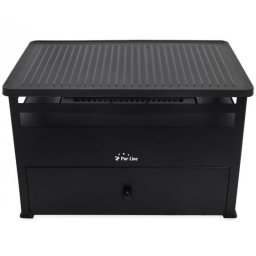Purline BB02 Barbacoa de Biocombustible con Plancha de Hierro Fundido