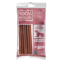 Snacks de cuidado dental Ferplast copos de nieve con yuca - 3 x tamaño M: para perros medianos (12 - 25 kg) - Pack Ahorro