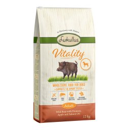 Lukullus Vitality apoyo al sistema inmunitario sin cereales con jabalí - 12 kg