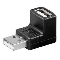 ADAPTADOR USB-A MACHO A USB-A HEMBRA ACODADO 90º