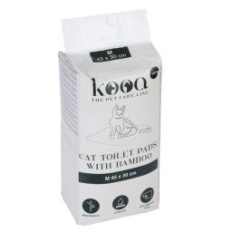 Empapador de bambú kooa para gatitos - Mediano: 45 x 30 cm (L x An), 80 unidades