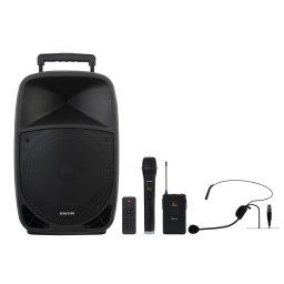 ALTAVOZ PORTATIL 12" 250W BLUETOOTH CON MICROFONOS