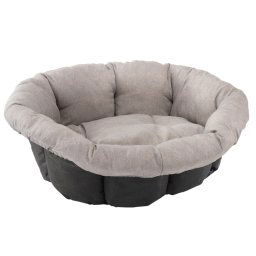 Funda Sofá Tweed beige para la cesta Ferplast Siesta Deluxe (sin cesta) - Talla 10: 96 x 71 x 32 cm (L x An x Al)