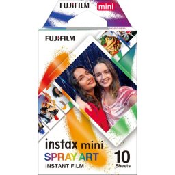 Fujifilm Instax Mini Film Spray Art Película Fotográfica Instantánea 10 Hojas
