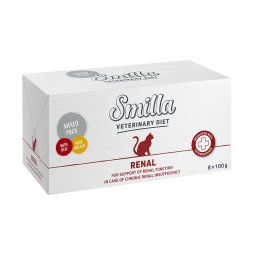 Smilla Veterinary Diet 8 x 100 g - Pack mixto - Renal: pollo + ternera