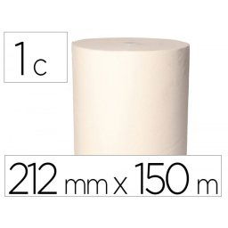 Papel secamanos bunzl greensource 2 capas celulosa blanca 212 mm x 150 mt con sistema autocorte paquete de