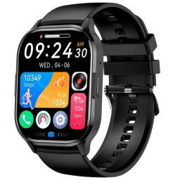 Cool Delta Reloj Smartwatch (AMOLED, Llamadas, Salud, Deporte) Silicona Negro