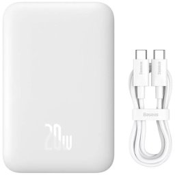 Power Bank Baseus Mini Air Inalámbrico MagSafe 20W USB-C 6000mAh Blanco