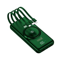 Power Bank Cool 10.000 mAh 4 Conexiones + Carga Inalámbrica Verde