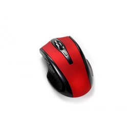Raton q-connect optico inalambrico 1000 dpi receptor usb 2,4 ghz rojo