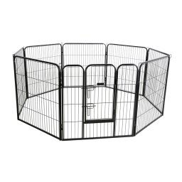 Corral con puertas Kerbl Pet para perros y cachorros - 8 partes de 80 x 77 cm (An x Al) cada una
