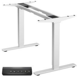 Onkron Mesa Escritorio Elevable Electrica- Escritorio Elevable Electrico Con Dos Motores - Mesa Regulable Altura Con Carico De Hasta 100 Kg / Escritorio Gaming Inteligente Y Ajustable Cdf222e-w Blanco