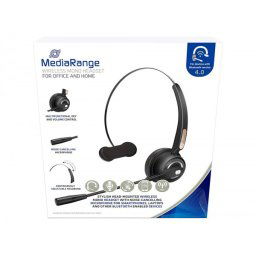 Auricular mediarange monoaural diadema inalambrico bluetooth con microfono