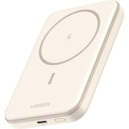 Power Bank Ugreen con Carga Inalámbrica Magsafe 5000mAh Beige