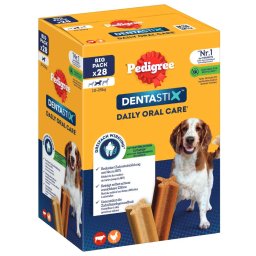 Pedigree Dentastix cuidado dental diario - Perros medianos - 28 unidades