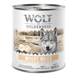 Wolf of Wilderness Expedition 6 x 800 g - Mossy Miles - Ave con conejo