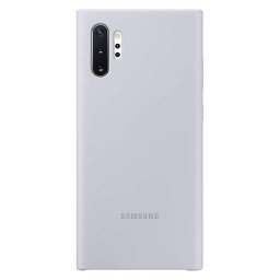 Samsung Silicone Cover Funda Gris para Samsung Galaxy Note 10 Plus