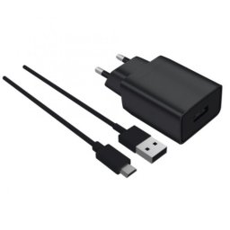 Ksix LC1740CD02 Cargador de Red USB 2A + Cable Micro USB Negro