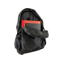 Mochila para portatil q-connect 18" negra 1 asa 1 bolsillo exterior medidas 330x470x180 mm