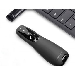 Puntero laser q-connect para presentaciones 5 botones alcance 20 m receptor usb