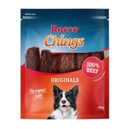 Rocco Chings Originals tiras de carne de vacuno - Pack % - 4 x 150 g