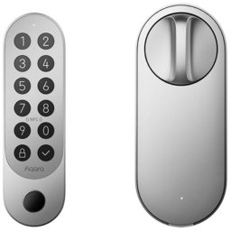 Aqara Smart Lock U200 Kit Cerradura Inteligente Matter, Plata, con Etiqueta NFC y accesorios