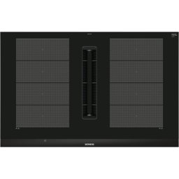 Siemens EX875LX67E Placa de Inducción Flexible 4 Zonas con Extractor Integrado Negra