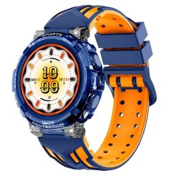 Cool Clever Reloj Smartwatch Silicona Azul/Naranja (Llamadas, Salud, Deporte)