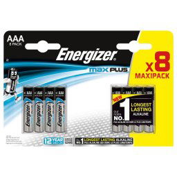 Energizer Max Plus Pilas Alcalinas AAA LR03 8 Unidades
