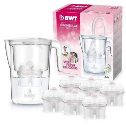 BWT Vida Manual Jarra Filtradora de Agua con Magnesio 2.6L Blanco + 6 Filtros