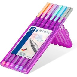 Staedtler Triplus Fineliner Pastel 334 Paquete 6 Rotuladores Colores Pastel