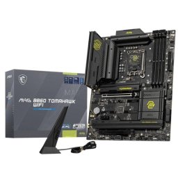 Placa Base MSI MAG B860 TOMAHAWK WIFI Intel B860 LGA 1851 DDR5 ATX Wi-Fi 7 PCIe 5.0 Thunderbolt 4