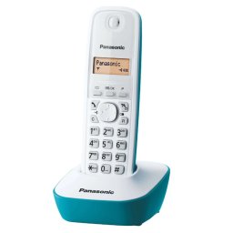 Panasonic KXTG1611 Teléfono Inalámbrico DECT Blanco/Verde