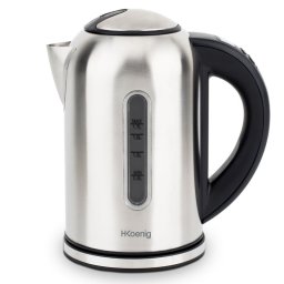 HKoenig BOE50 Hervidor de Agua Programable 1.7L 2200W Acero Inoxidable/Negro