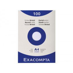 Cartulina exacompta din a4 blanca 205 gr paquete de 100 unidades