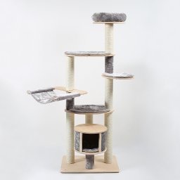 Rascador Natural Paradise Petunia para gatos - Gris