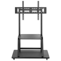 Aisens Soporte de suelo ECO con Ruedas y Bandeja DVD para Monitor/TV 150Kg de 37-100" Negro