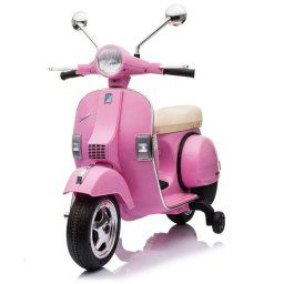 Ataa Cars Moto Eléctrica Vespa Clásica con Licencia Piaggio 12V Rosa