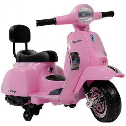 Ataa Cars Vespa Clásica PX150 Mini Oficial Moto Eléctrica Rosa