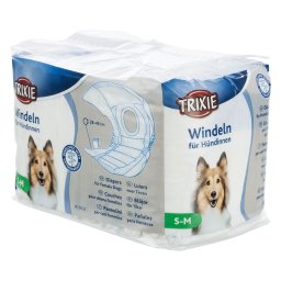Trixie pañales para perras - S-M: 28-40 cm, 12 unidades