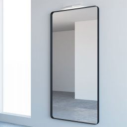 Espejo Alto Vestidor Ovalado Diseño Moderno Acero Aynsa