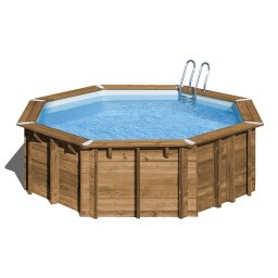 Piscina de madera gre vasto redonda ø428x136