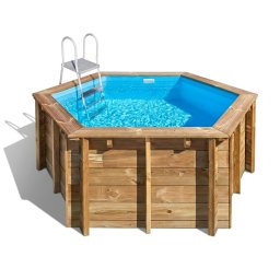 Piscina de madera gre lili 2 redonda ø280x107