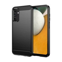 Max Power Digital Funda de Fibra de Carbono Antigolpes Silicona Negra para Samsung Galaxy A15