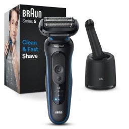 Braun Series 5 52-B7000cc Afeitador Eléctrica con Centro de Limpieza SmartCare Negra/Azul