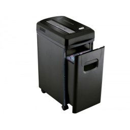 Destructora de documentos q-connect kf15547 capacidad de corte 8 h destruye grapas clips y tarjetas papelera 15l