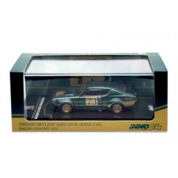NISSAN Skyline 2000 GT-R (KPGC110) Racing Concept Green - Inno Models Escala 1:64 (in64-KPGC110RC-GRN)