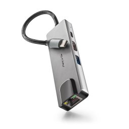 NGS Wonderdock Supra Adaptador Multipuerto USB-C a 1x USB 3.0/1x USB-C PD 100W/1x HDMI 4K/1x RJ-45